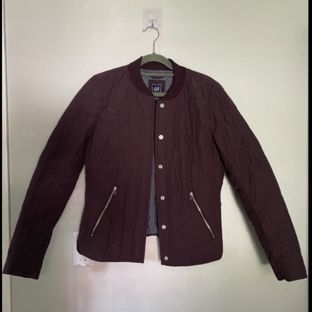 GAP dark purple bomber jacket